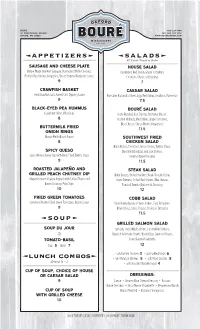 Salads Appetizers Soup Lunch Combos