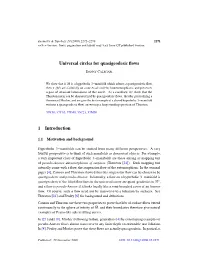 Universal Circles for Quasigeodesic Flows 1 Introduction