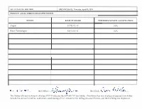 Agilent Technologies, Inc