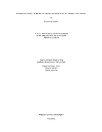 Analysis and Design of Native File System Enhancements for Storage Class Memory