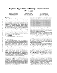 Bugdoc: Algorithms to Debug Computational Processes