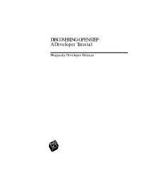 DISCOVERING OPENSTEP: a Developer Tutorial