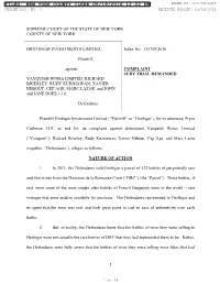 Filed: New York County Clerk 05/19/2016 12:22 Pm Index No
