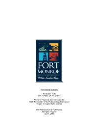 Fort Monroe Authority REQUEST for STATEMENT of INTEREST