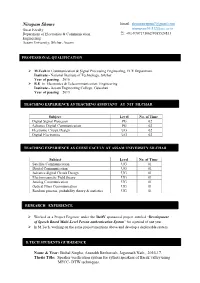 Nirupam Shome Email: Shomenirupam7@Gmail.Com Guest Faculty Niurupam10-532@Aec.Ac.In Department of Electronics & Communication : +91-9707171062/9085524833