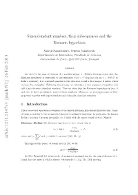 Superabundant Numbers, Their Subsequences and the Riemann