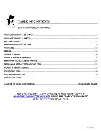 Table of Contents