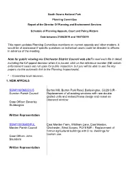 This Report Updates Planning Committee Members on Current Appeals and Other Matters