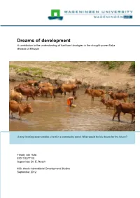 Dreams of Development a Contribution to the Understanding of Livelihood Strategies in the Drought-Prone Alaba Woreda of Ethiopia