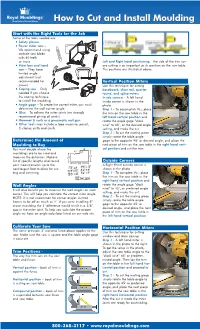 How to Cut and Install Moulding