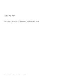 Mail Assure Admin Guide