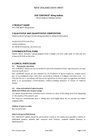 New Zealand Data Sheet