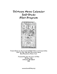 13 Moon Self Study Pilot Program