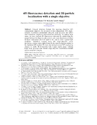 4Pi Fluorescence Detection and 3D Particle Localization with a Single Objective
