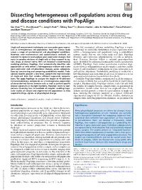 Dissecting Heterogeneous Cell Populations Across Drug and Disease Conditions with Popalign