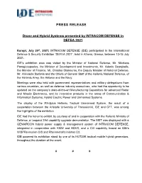 Drone and Hybrid Systems Presented by INTRACOM DEFENSE in DEFEA 2021