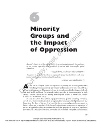 Minority Groups and the Impact of Oppressiondistribute Or