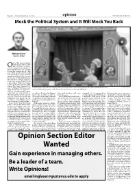 Opinion Section Editor Wanted