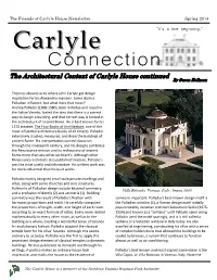 The Architectural Context of Carlyle House Continued by Susan Hellman
