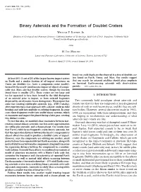 Binary Asteroids and the Formation of Doublet Craters