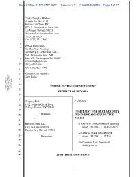 Case 2:08-Cv-01174-PMP-GWF Document 1 Filed 09/05/2008 Page 1 of 27