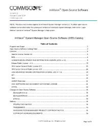 Imvision OSS Open Source Software