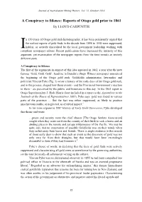 Reports of Otago Gold Prior to 1861 by LLOYD CARPENTER