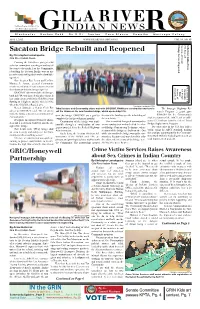 Sacaton Bridge Rebuilt and Reopened