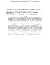 Cataloguing Over-Expressed Genes in Epstein Barr Virus Immortalized Lymphoblastoid Cell Lines Through Consensus Analysis of Pacb