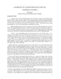 Coal Bed Methane (Cbm) Definition