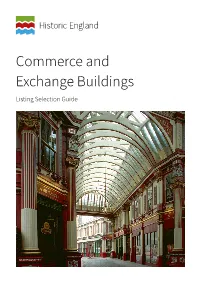 Commerce and Exchange Buildings Listing Selection Guide Summary