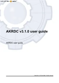 Download AKRDC User Guide