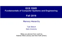 Memory Hierarchy