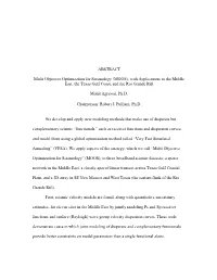 ABSTRACT Multi Objective Optimization for Seismology (MOOS)