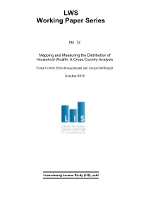 Mapping and Measuring the Distribution of Wealth 25102012
