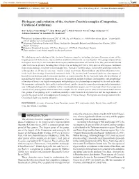 Phylogeny and Evolution of the Arctium-Cousinia Complex (Compositae, Cardueae-Carduinae)