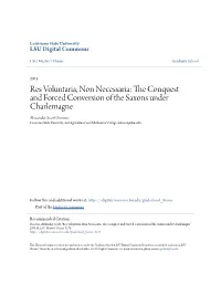 The Conquest and Forced Conversion of the Saxons Under Charlemagne