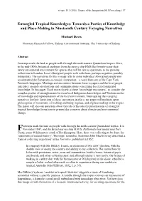 Towards a Poetics of Knowledge and Place-Making in Nineteenth Century Voyaging Narratives