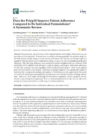 Does the Polypill Improve Patient Adherence Compared to Its Individual Formulations? a Systematic Review