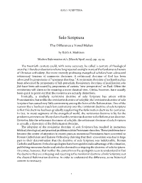 Solo Scriptura