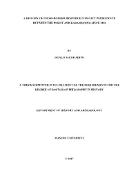 A History of Cross-Border Resource Conflict Persistence Between the Pokot and Karamojong Since 1850