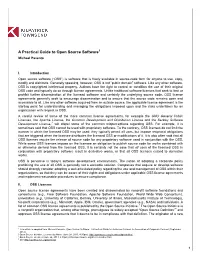 A Practical Guide to Open Source Software1 Michael Pavento