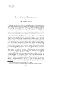 Borel Extensions of Baire Measures
