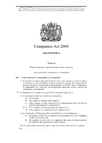 Companies Act 2006, Section 899 Is up to Date with All Changes Known to Be in Force on Or Before 19 August 2021