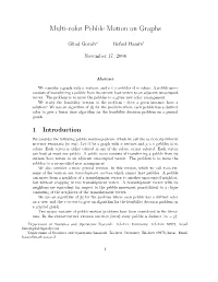 Multi-Color Pebble Motion on Graphs