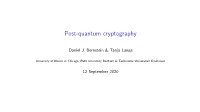 Post-Quantum Cryptography