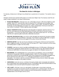 The Need for Action in Michigan