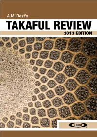 A.M. Best's Takaful Review 2013 Edition