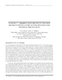 Chapter 13. Assessing Host Specificity and Field Release Potential of Fire Ant Decapitating Flies (Phoridae: Pseudacteon)