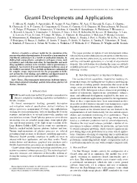 Geant4 Developments and Applications J
